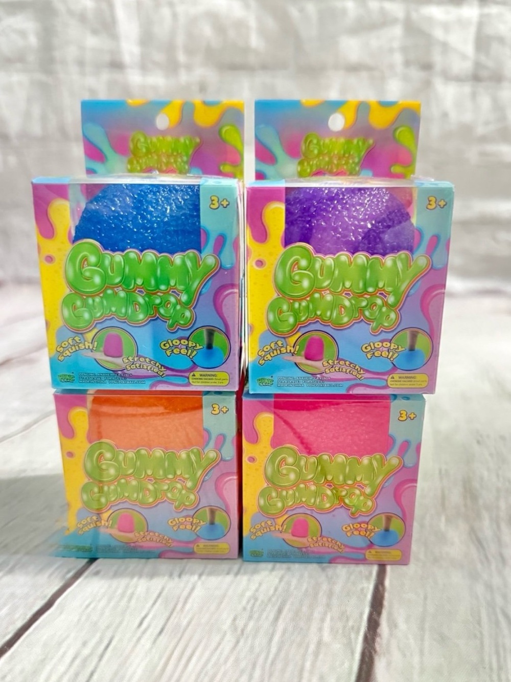 Set of 4 five below gummy gumdrop